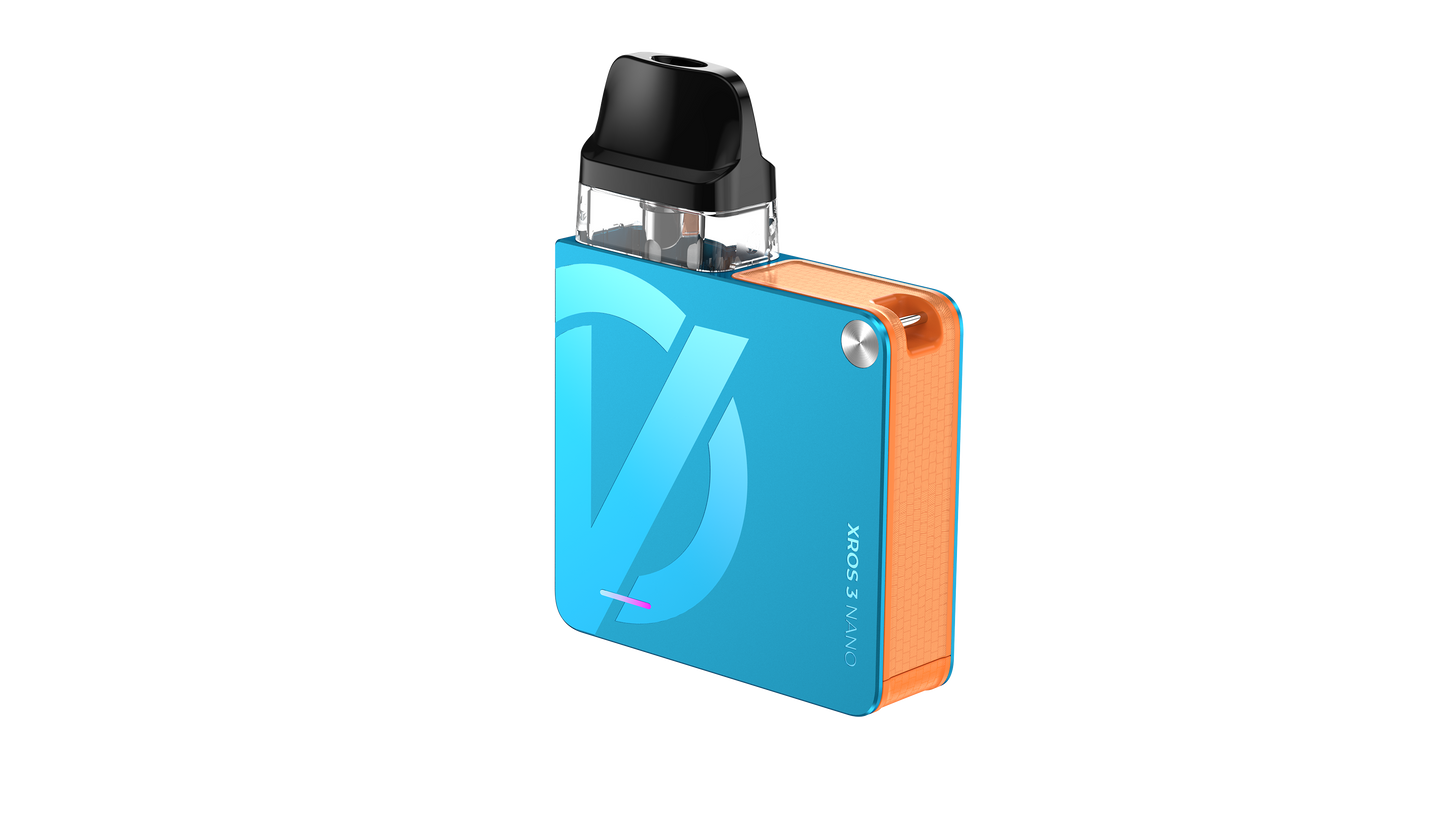 XROS 3 NANO BY VAPORESSO - BONDI BLUE  inc. 2x free 0.6ohm pods