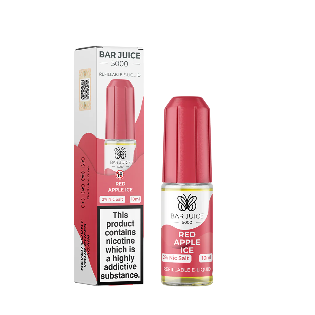 BAR JUICE 5000 - RED APPLE ICE 10ML SALT