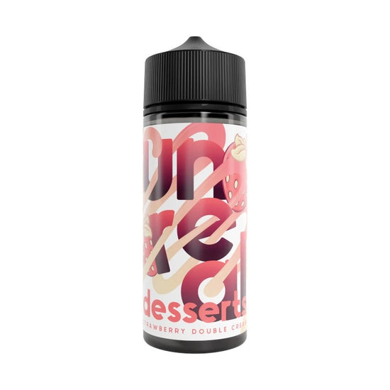 STRAWBERRY DOUBLE CREAM SHORTFILL E-LIQUID 100ML BY UNREAL DESSERTS