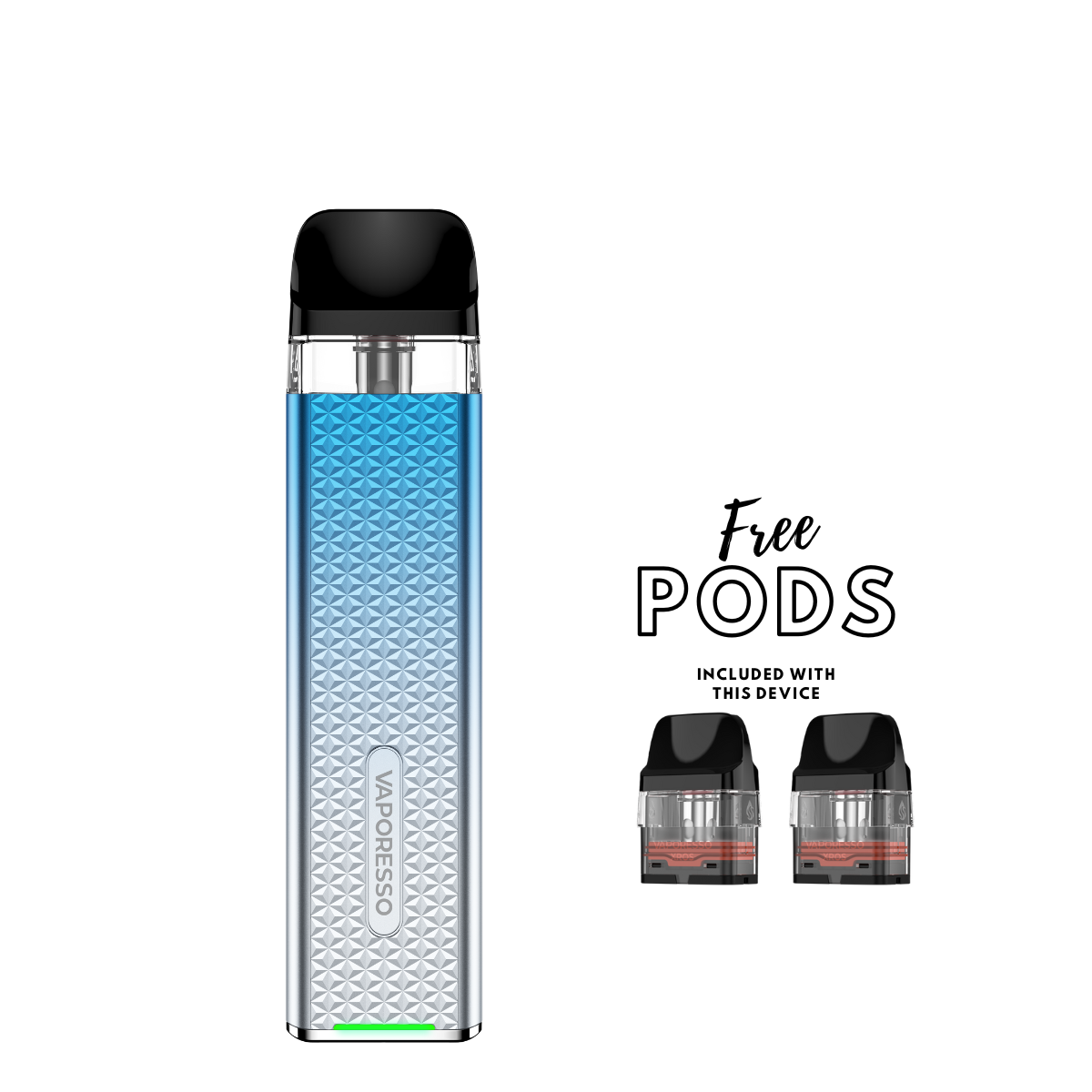 XROS 3 MINI BY VAPORESSO - SKY BLUE  inc. 2x free 0.6ohm pods