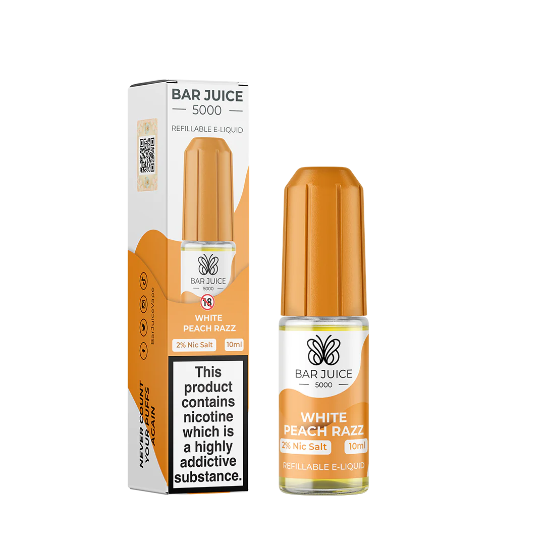 BAR JUICE 5000 - WHITE PEACH RAZZ 10ML SALT