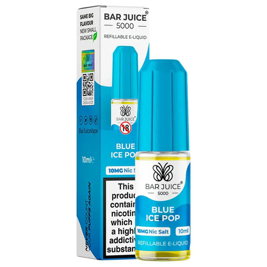 BAR JUICE 5000 - BLUE ICE POP 10ML SALT NEW!