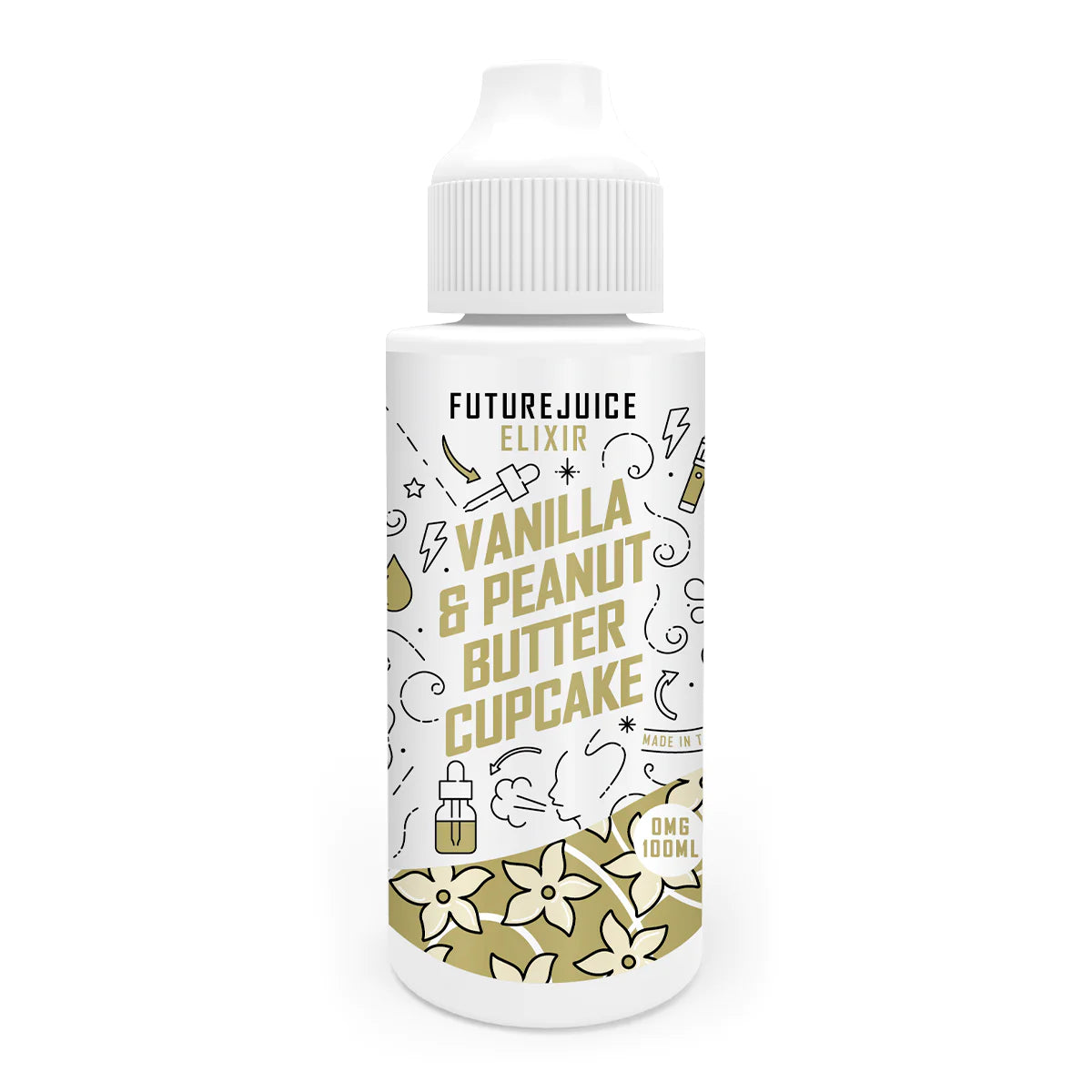 VANILLA & PEANUT BUTTER CUPCAKE SHORTFILL BY FUTURE JUICE ELIXIR