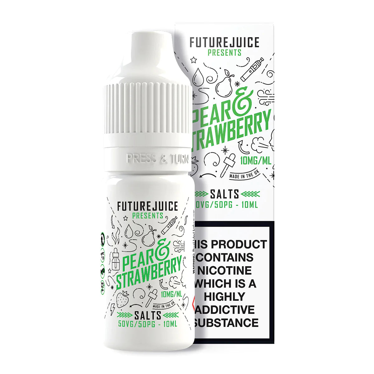 PEAR & STRAWBERRY 10ML BY FUTURE JUICE