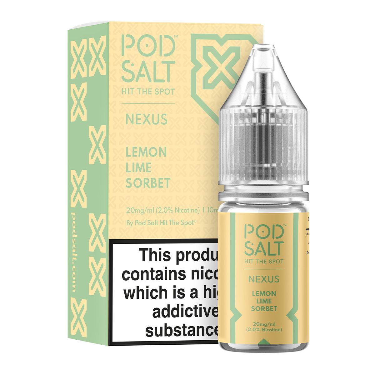 LEMON LIME SORBET BY POD SALT NEXUS 10ml