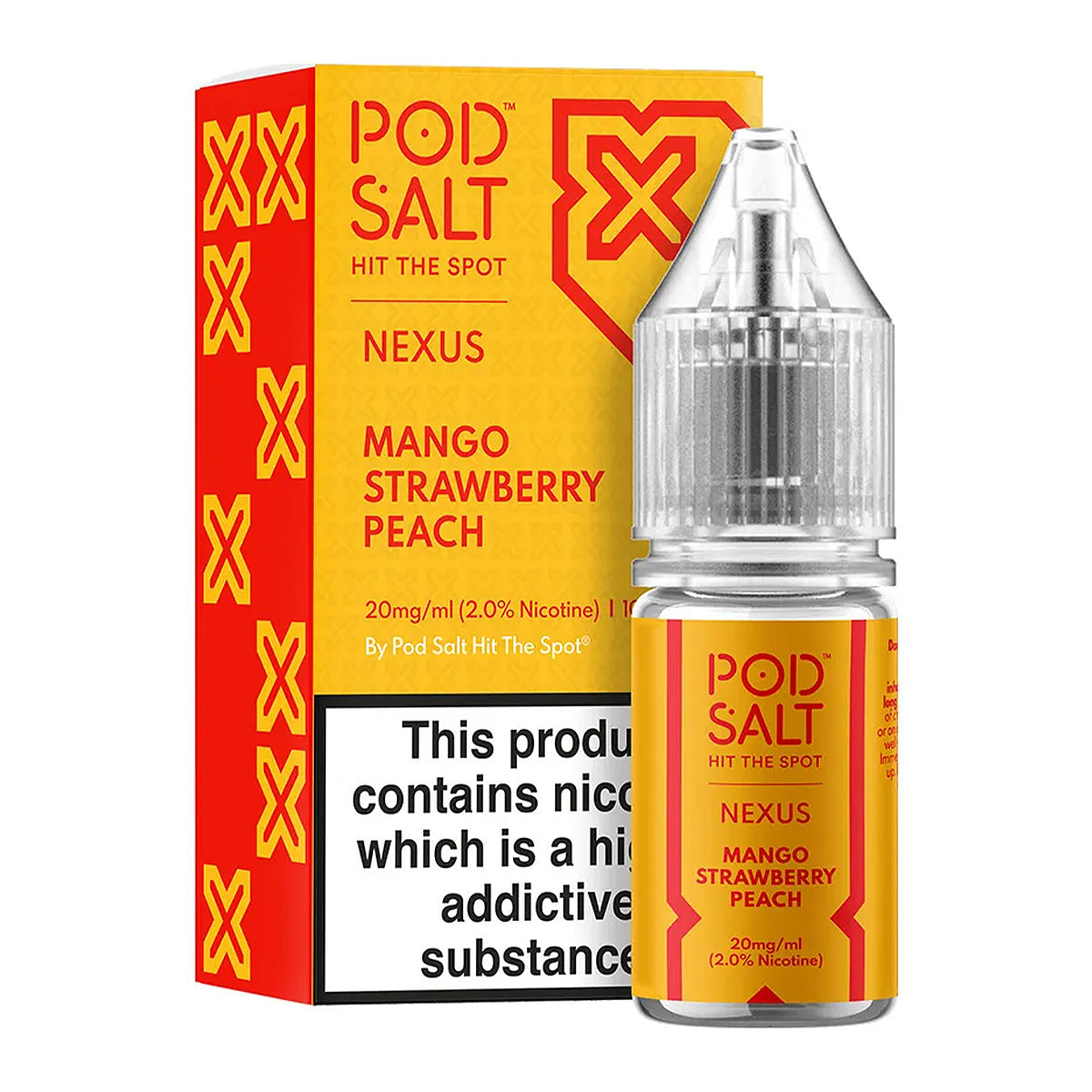 MANGO STRAWEBERRY PEACH BY POD SALT NEXUS 10ml