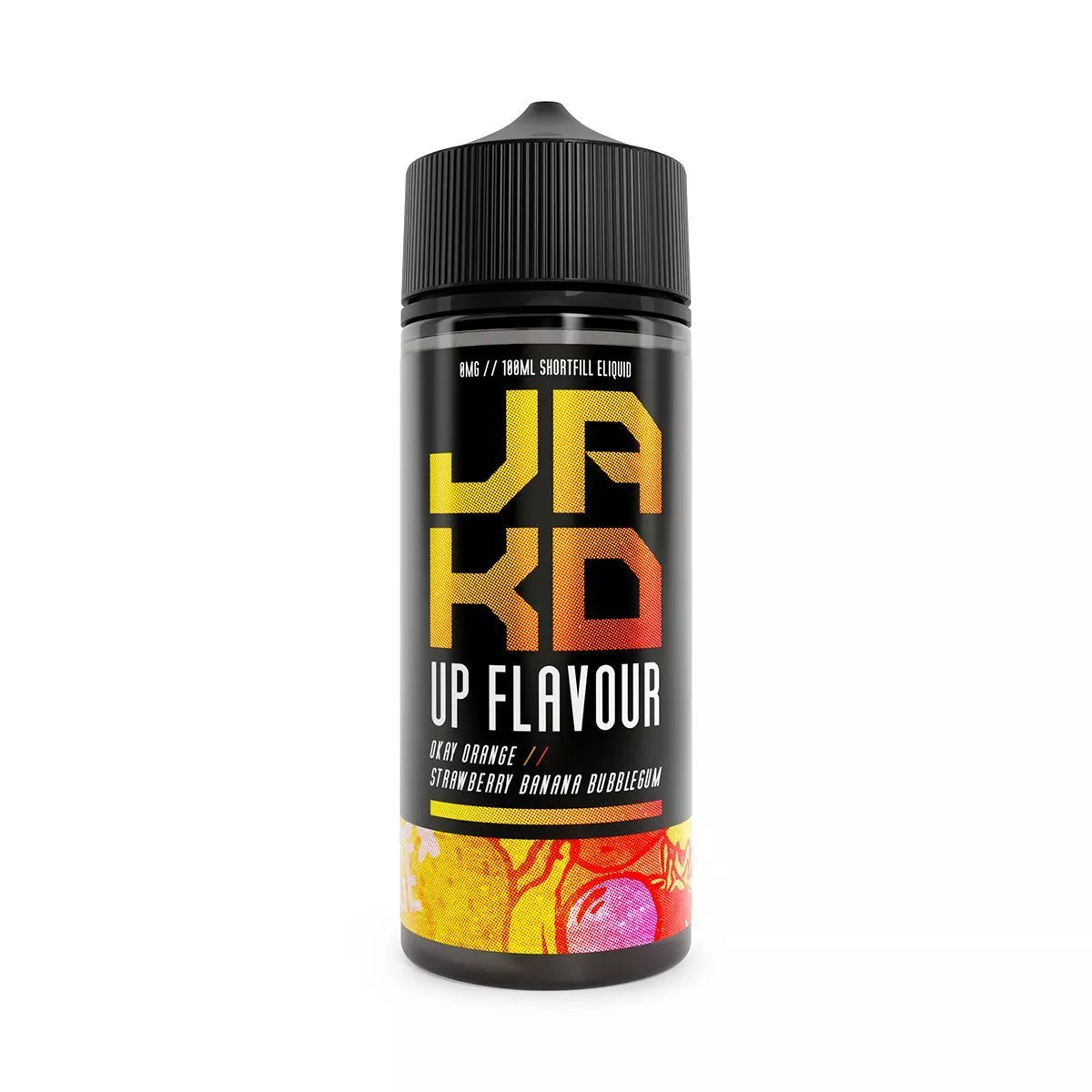 OKAY ORANGE! STRAWBERRY BANANA GUM 100ML SHORTFILL BY JAK'D