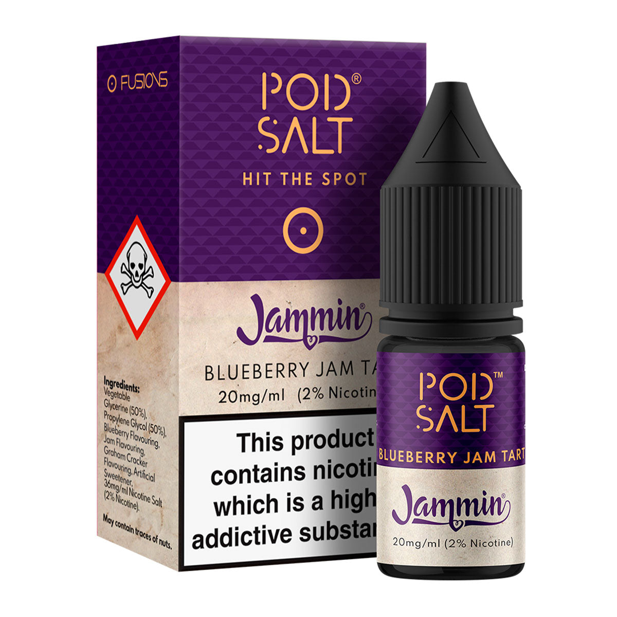 BLUEBERRY JAM TART - JAMMIN BY POD SALT FUSIONS