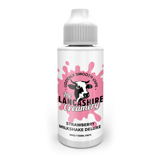 STRAWBERRY MILKSHAKE DELUXE BY THE LANCASHIRE CREAMERY Inc 1 FREE set of battery wraps